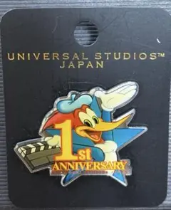 ユニバーサル・スタジオ・ジャパン 1周年ピンバッジ