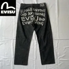 EVISU　lot1930　デニムパンツ　ウォッシュブラック　36　バックロゴ EVISUlot1930デニムパンツウォッシュブラック36バックロゴ