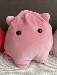もちっとキュートBIGめんだこ2 ぬいぐるみ ピンク ホワイト　即購入可⭕️