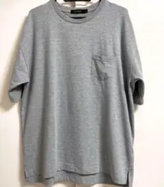 胸ポケットムジ半袖Tシャツ