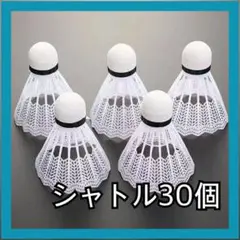 30個 バドミントン シャトル バッティング アウトドア 野球 練習 白
