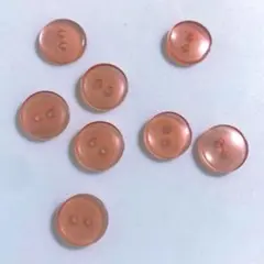 クリアピンクのボタン 8個セット