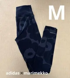 レア⭐︎美品⭐︎人気adidas×marimekko コラボ レギンス M黒