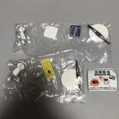 仕事猫ミニフィギュアコレクション2 黒マスク付き　2種セット