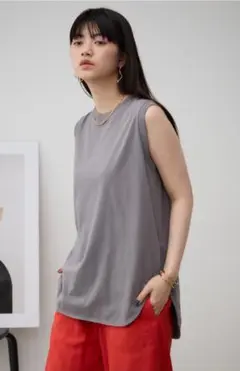 アズール　ベーシッククルーネックタンクトップ　AZUL