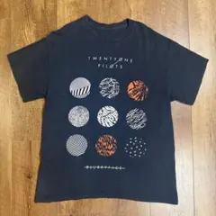 y2k 00s vintage黒グラフィックプリントロゴボックスシルエットL相当
