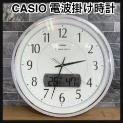 生産終了品　CASIO　カシオ　温度 湿度表示　電波掛け時計　ITM-460J