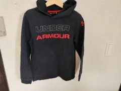 UNDER ARMOUR ダークグレー パーカー YLG
