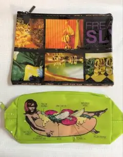 SLY × sweet. オリジナルPHOTOプリントポーチ雑誌付録ポーチ２点