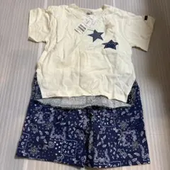 新品　petitmain プティマイン　120 半袖　Tシャツ　ハーフパンツ　青