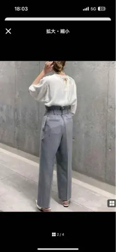 lohen バックリボンブラウス