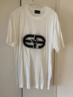 EMPORIO ARMANIメンズTシャツ　ロゴ　ホワイト（Lサイズ）