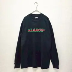 エックスラージ カットソー Tシャツ ロングTシャツ 長袖 ロゴ ブラック S