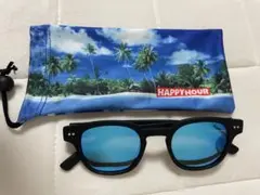 DANG サングラス ブルーレンズ ケース付き