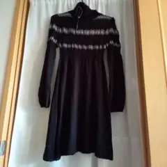 RAF RAF Mサイズ 長袖ワンピース 03 クロシロ