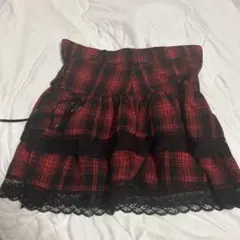 フェアリーグランジ赤ミニスカート