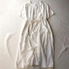 conges payes 　シャツワンピース　コットン麻