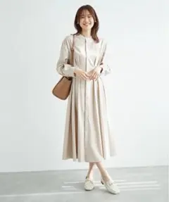 ROPE PICNIC ウエストタックワンピース ベージュ系 38