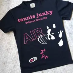tennis junky AIR Tシャツ XS(レディースM~L)ネイビー