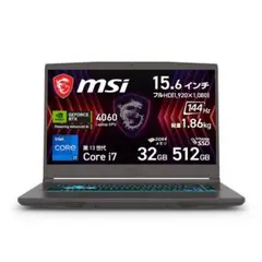 メーカー再生品　MSIゲーミングノートThin-15-B13VF-4060JP