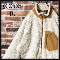 《人気》goldenber フリースジャケット　ボアジャケット　白　L