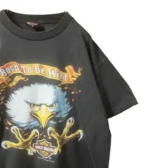 HARLEY DAVIDSON ハーレーダビッドソン 黒 Tシャツ プリント