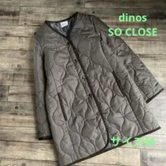 ディノス ソークロース キルティング ショートコート M