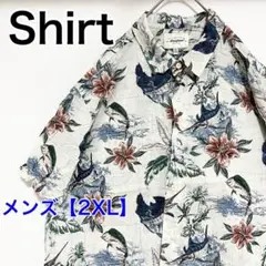 YBA20【US輸入】Red Head　半袖アロハシャツ【メンズ2XL】白色他