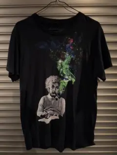 EINSTEIN アインシュタイン 偉人　古着　ブラック　Tシャツ