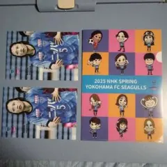 吉田凪沙　ニッパツ横浜FCシーガルズ　ポストカード2枚　クリアファイル