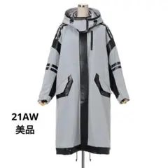 mame Shadow patched wool hooded coat