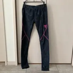 adidas CLIMALITE タイツ S ブラック/ピンク　メンズ