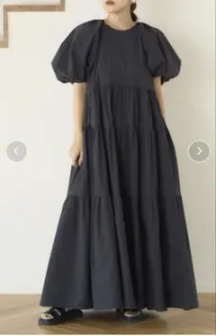 Stylevoice for xxx パフスリーブティアードワンピース