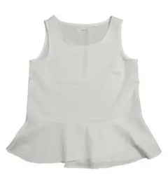 【美品】レディース ホワイトノースリーブシャツ Ｍsize