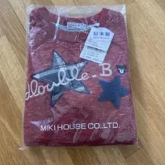 【新品】ミキハウス　ダブルビー　刺繍ワッペン トレーナー　100