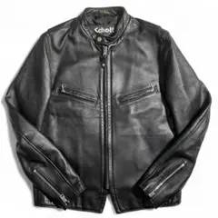 美品 ショット ラムスキン CAFERACER ライダースジャケット 241xx