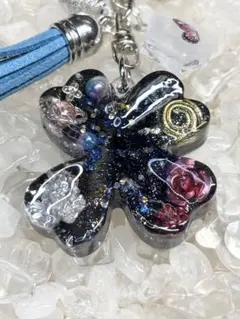 オルゴナイト 御守り 清塩 ちりめん鈴 モリオン オブシディアン