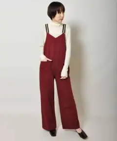 【即納】 JOHNBULL ジョンブル スリップオンサロペット ボルドー M