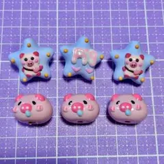 ブタ 豚 ペイント ビーズ セット