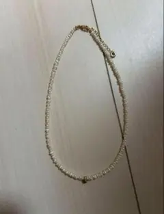 ハンドメイド　パールネックレス
