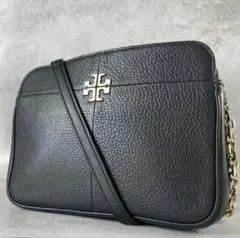 ✨美品✨トリーバーチ　アイビー　ショルダーバッグ ロゴ金具　チェーン　ブラック