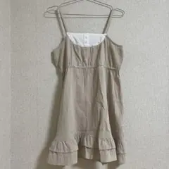 森ガール　ベージュ　チュニック
