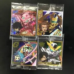 ガンダムシールウエハース2 刹那Fセイエイ＆Zガンダムエクシア UR含4枚セット