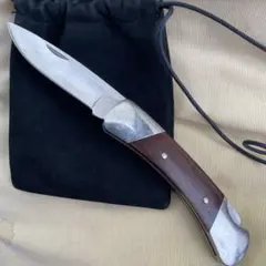 #500 US made BUCk knife with nubuckporch