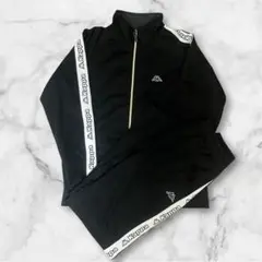 Kappa ブラック ジャージセット M
