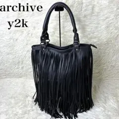 archive y2k black leather