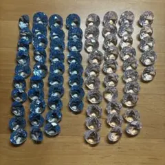 アクリルアイス 青38個 白35個