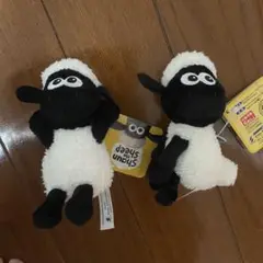 ひつじのショーン ベビーショーちびでかマスコット ふりむき バンザイ 2つセット