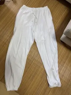 COMOLI/LW コットン裏毛パンツ WHITE 25SS