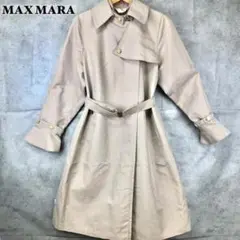 美品✨ Max mara トレンチ レインコート ベージュ ベルト付 レディース